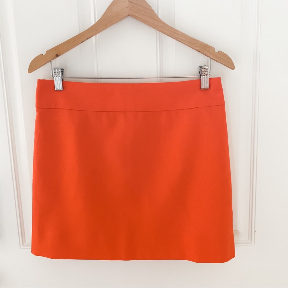 J.Crew Factory Red-Orange Mini Skirt